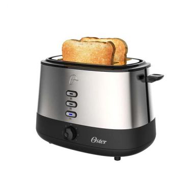Tostadora Oster® 2 rebanadas en Acero Inoxidable