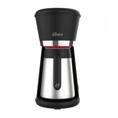 Cafetera Oster Negra de Acero Inoxidable de 0.7L y Jarra Térmica