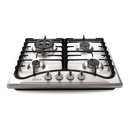 Cooktop a Gas Oster Semi-Profesional Inoxidable 4 Quemadores