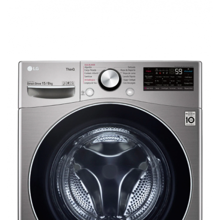 LAVASECARROPAS LG 15/8KG INOX