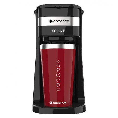 Cafetera eléctrica Cadence O'clock con taza termo