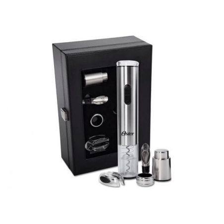 Saca Corcho Oster A Pilas + Kit Para Vino