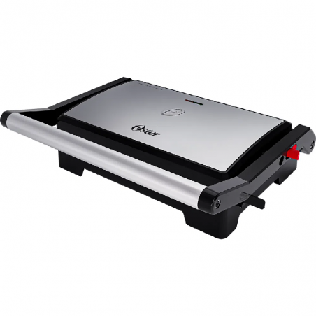 Mini parrilla eléctrica 2 en 1 de acero inoxidable Oster