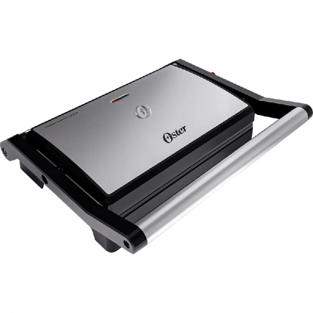 Mini parrilla eléctrica 2 en 1 de acero inoxidable Oster
