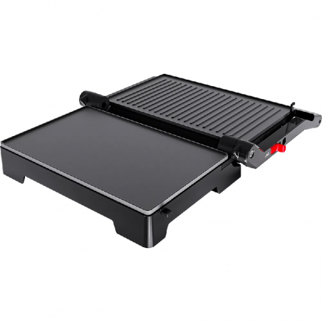 Mini parrilla eléctrica 2 en 1 de acero inoxidable Oster