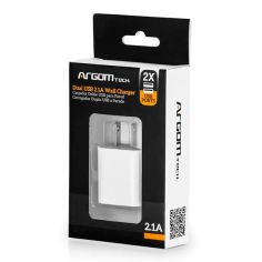 Cargador USB Argom 2P 2.1AMP