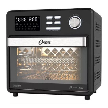Horno y Freidora Eléctrica Oster OFOR160 15L 1600W 10en1