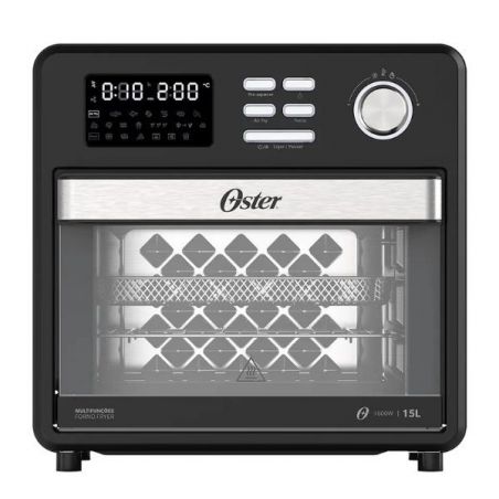 Horno y Freidora Eléctrica Oster OFOR160 15L 1600W 10en1
