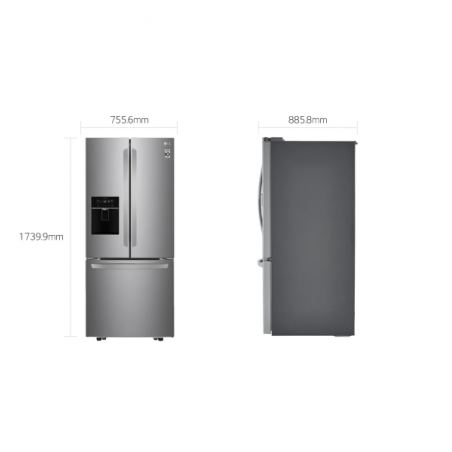 Heladera LG French Door 650L Inox