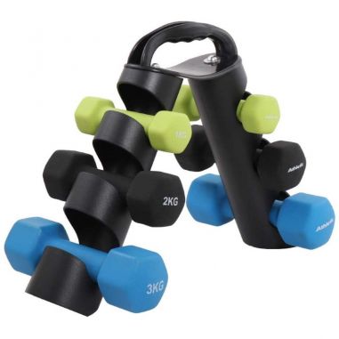Set De Mancuernas De Vinilo 12Kg
