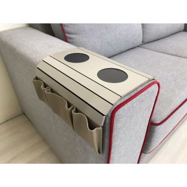Bandeja para sofa con 3 bolsillos -...