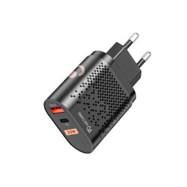 Cargador Dual 20W Player Negro