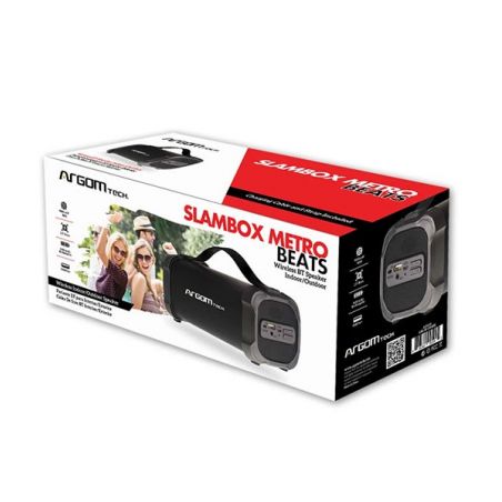 Parlante Inalámbrico Argom
10000mW 2.5” SLAMBOX METRO BEATS Bluetooth.