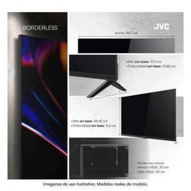 TV Smart JVC Qled 43´´ 4K Google TV...