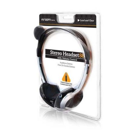 Auricular Argom Tech Estéreo 88 con micrófono. Al mejor precio en Paraguay.