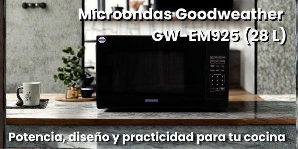 Microondas Goodweather GW-EM925 (28 L) – Potencia, diseño y practicidad para tu cocina